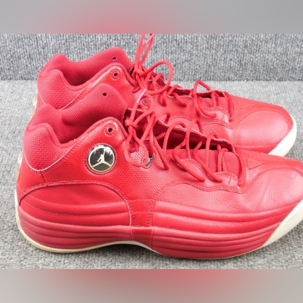 Nike Jordan Jumpman Team 1 Red Sneakers Shoes 644938-601 Men's 12